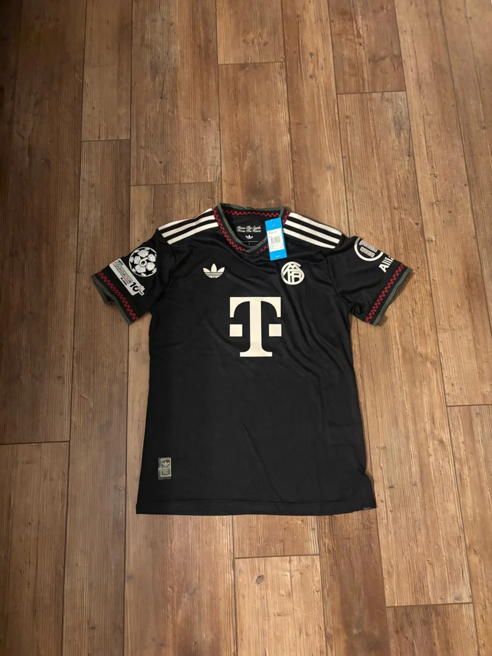 adidas Black Kane #9 Soccer Jersey